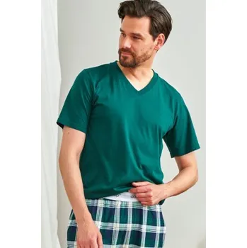 Pánské pyžamo Pánské pyžamo Doctor Nap 7368 - bavlna Tmavě zelená L