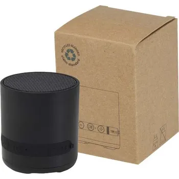 Bluetooth reproduktor Hunor 3W bezdrátový reproduktor z recyklovaného plastu - Černá