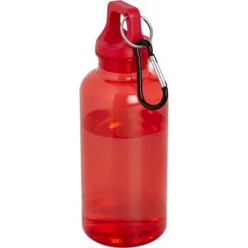Láhev Oregon 400ml láhev na bodu s karabinou z RCS certifikovaného recyklovaného plastu - Červená