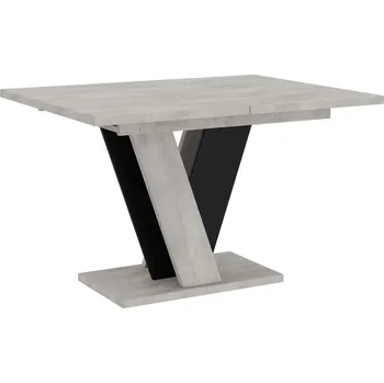 Jídelní stůl Rozkládací jídelní stůl ANDREJ - beton / černý