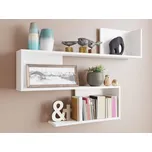 Závěsná police KALBE - bílá