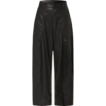 Eleh Dámské Kalhoty V Koženém Vzhledu, černá, 34