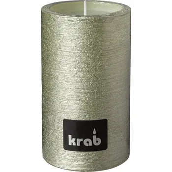 Svíčka Svíčka válec Lake 70x120 mm - metal sv. zelená rustik