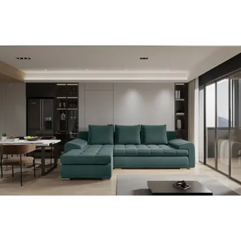 Sedací souprava Rozkládací sedací souprava BIBIANA 1 - petrolejová, levý roh