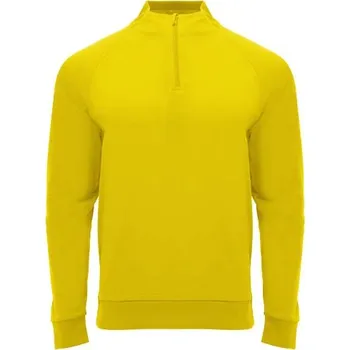 Dívčí tričko Epiro dětská mikina s dlouhým rukávem a čtvrtinovým zipem - Žlutá, 4