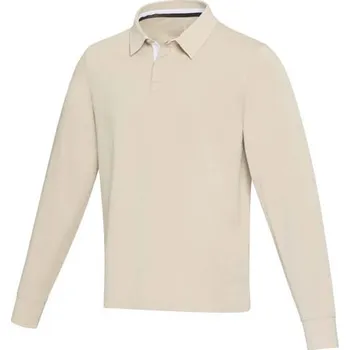 Clyde unisex ragbyová polo mikina - Ovesné vločky, XXS