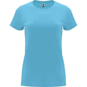 Dámské tričko Capri dámské tričko s krátkým rukávem - Tyrkysová, 3XL