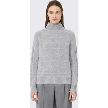 Dámský svetr Dámský svetr s rolákem MaxMara VODKA 2526366042650 šedý Velikost: M