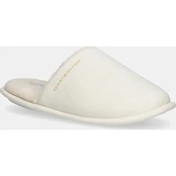 Dámské pantofle Pantofle Tommy Hilfiger TH SOFT HOUSE SHOE FW0FW08853 béžová 01X, EUR 39/40