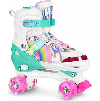 Kolečkové brusle Quad kolečkové brusle NILS Extreme NQ0187 duhové S(31-34)