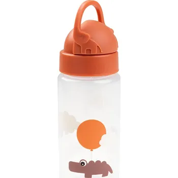 Kojenecká láhev DONE BY DEER Láhev s brčkem Happy clouds - papaya