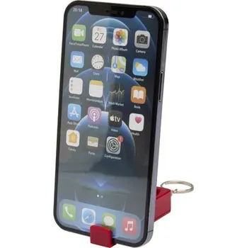 Aggia stojan na telefon z recyklovaného plastu s antistresovou hračkou - Červená
