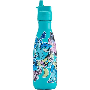Chilly's Bottles, Termoláhev Original Kids Crew, pro studené nápoje, 350 ml, modrá - Formadore
