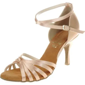 Dámské lodičky Dámské taneční boty ARTIS - DL-9 světle tělová 7 cm Flare Velikost: 37