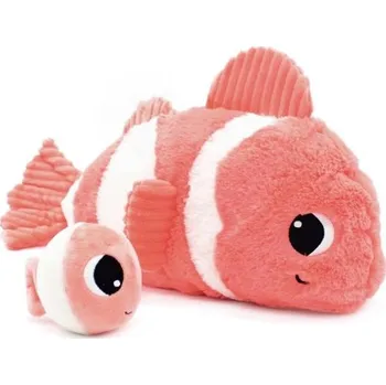 plyšák PTIPOTOS Plyšová ryba Bigou oranžová - máma s miminkem