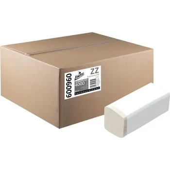 Papírový ručník LINTEO ZZ Economy 4000 šedé recykl, 12× 333 ks