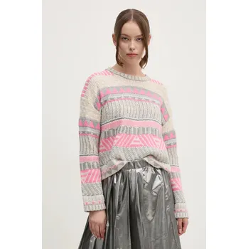 Dámský svetr Svetr z vlněné směsi OUI dámský, šedá barva, 89590 90X, vel. 40