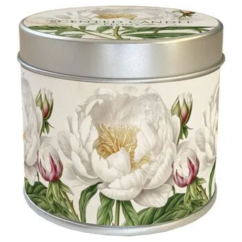 Svíčka Vonná svíčka v plechové dóze Peonies & Roses (cs, Skona Ting)