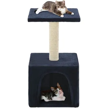 Škrabadlo pro kočky se sisalovými sloupky 55 cm tmavě modré