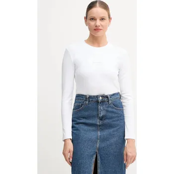 Pánské tričko Tričko s dlouhým rukávem Calvin Klein Jeans LV047A803G bílá 00X, vel. XS
