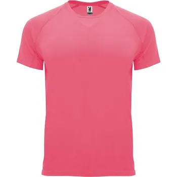 Pánské tričko Bahrain pánské sportovní tričko s krátkým rukávem - Fluorescenční lady růžová, M