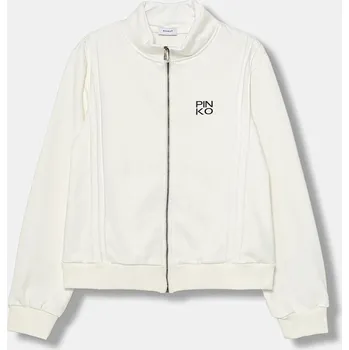Chlapecká mikina Dětská mikina Pinko bílá barva, s potiskem, KFFE010.C.FF013 00X, vel. 158