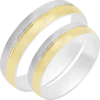 Prsten Snubní prsteny z kombinovaného zlata Ivana