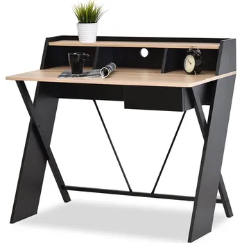 Psací stůl Psací stůl NIVES - černý / dub sonoma