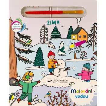 Malování vodou Zima