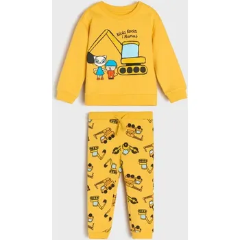Dětská móda Sinsay - Žerzejová souprava Kitty Kotty - žlutá - 607EM-11X - 607EM-11X-110