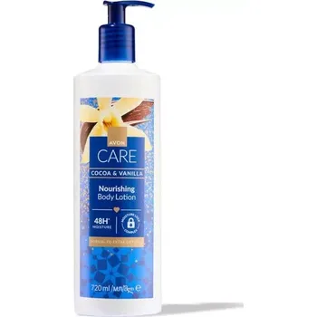 Tělové mléko Vyživující tělové mléko s vůní kakaa a vanilky - 720 ml (Avon Caré)