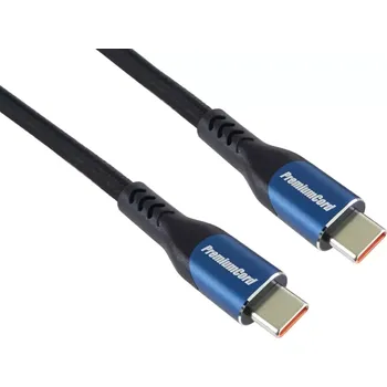 Datový kabel PremiumCord USB-C kabel, 3m/5A/100W/20Gbits