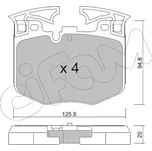 Sada brzdových destiček, kotoučová brzda, 822-1146-0