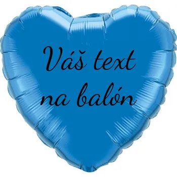 Balónek Godan Fóliový balón s textem - Tmavě modré srdce 45 cm