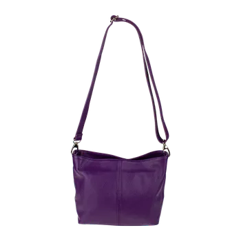 NovaKabelka.cz Kožená italská crossbody kabelka Batilda Viola