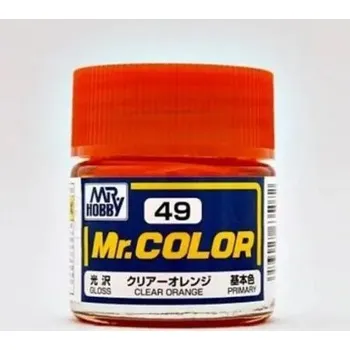 Modelářská barva Mr. Color 049 Clear Orange (10 ml) - Gunze C049