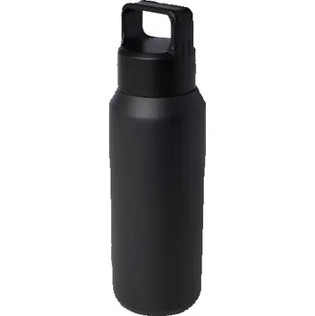 Láhev Nerezová láhev na vodu Vasa s obsahem 600 ml a měděnou vakuovou izolací a s certifikací podle normy RCS - Černá