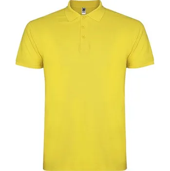 Pánská košile Star pánská polokošile s krátkým rukávem - Žlutá, S