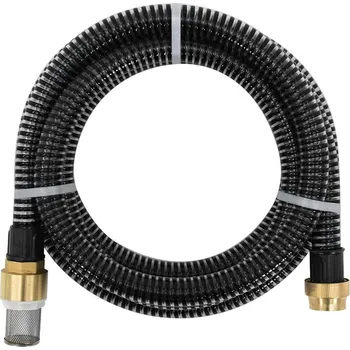 Zahradní hadice Sací hadice s mosaznými konektory černá 1,1" 25 m PVC
