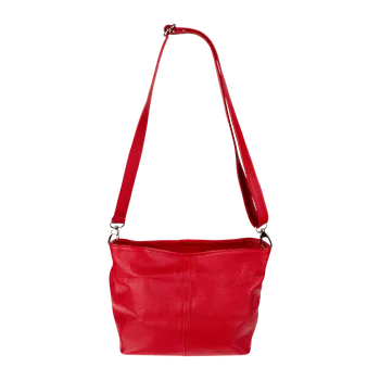 Kabelka NovaKabelka.cz Kožená italská crossbody kabelka Batilda Rosso