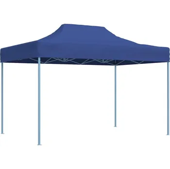 Zahradní stan Profesionální skládací party stan 3 x 4 m ocel modrý