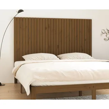 Ložnice vidaXL Nástěnné čelo postele 185x3x110 cm masivní borové dřevo [824963] Barva: medová hnědá