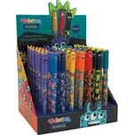 Gumovací pero Colorino Monsters s víčkem ,balení 48 ks Patio