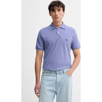 Pánské tričko Polo tričko Abercrombie & Fitch pánské, modrá barva, KI124-5743-220 KI124.5743.220 55A, vel. L
