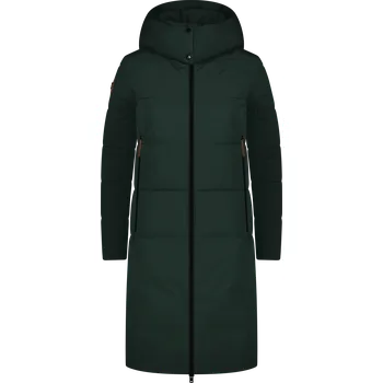 Dámský kabát Dámský zimní kabát NORDBLANC GLINT NBWJL8270 TMAVĚ ZELENÁ 44