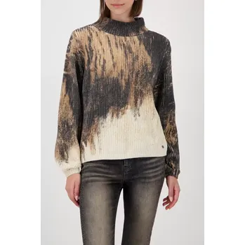 Dámský svetr MONARI CIAO BELLA dámský svetr šedobéžový se stojáčkem