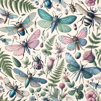 Úplet, Ze života hmyzu (E) (Top kvalitní úplet Bella digitisk)