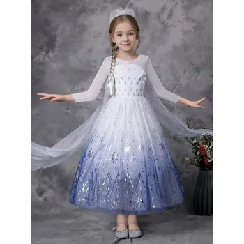 Dámské šaty Elsa šaty princezna Sněhová vločka, velikost: 3-4