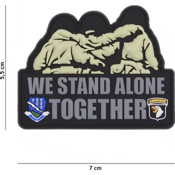 Nášivka 101 INC Nášivka 3D PVC We stand alone together