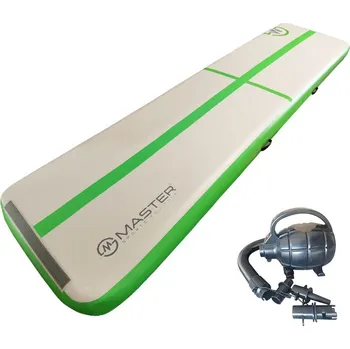 Žíněnka MASTER Airtrack nafukovací žíněnka 400 x 100 x 20 cm zelená
